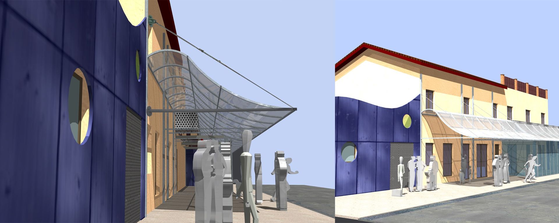 Immagine di architettura comerciale: ampliamento bar a Macerata