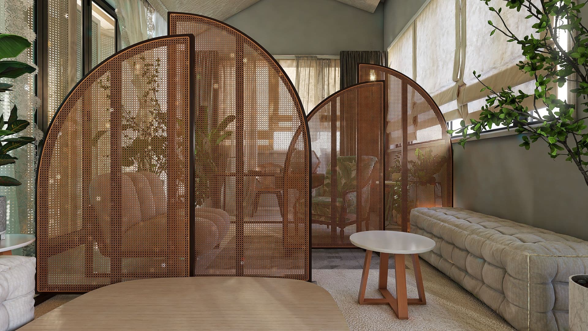 Pannelli divisori in legno: design interni