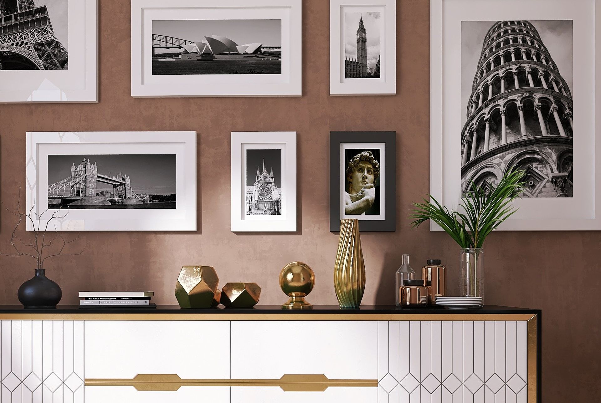 Immagine piccoli spazi beige rosa tortora: design interni