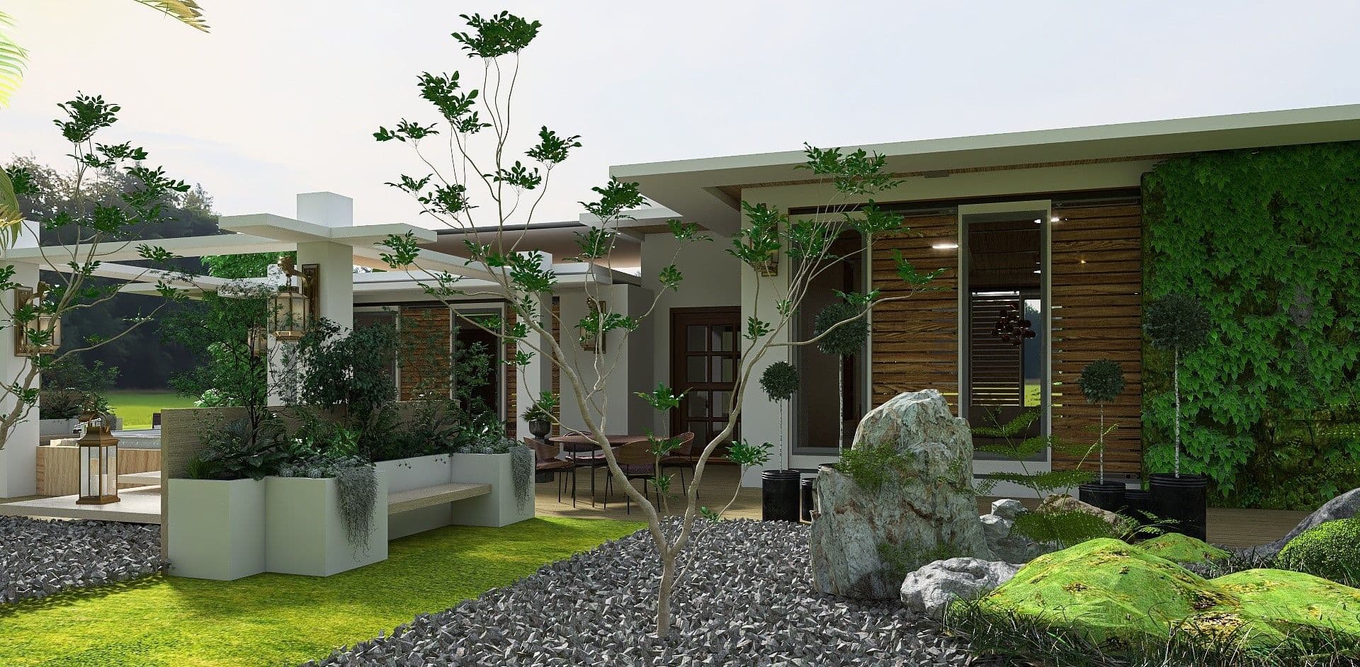 Progetti turismo wine chalet bianco: bioedilizia concept