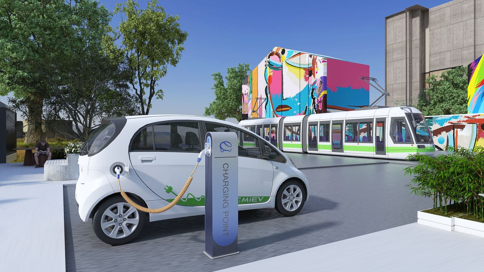 Riqualificazione spazi pubblici: immagini di percorsi di mobilità sostenibile