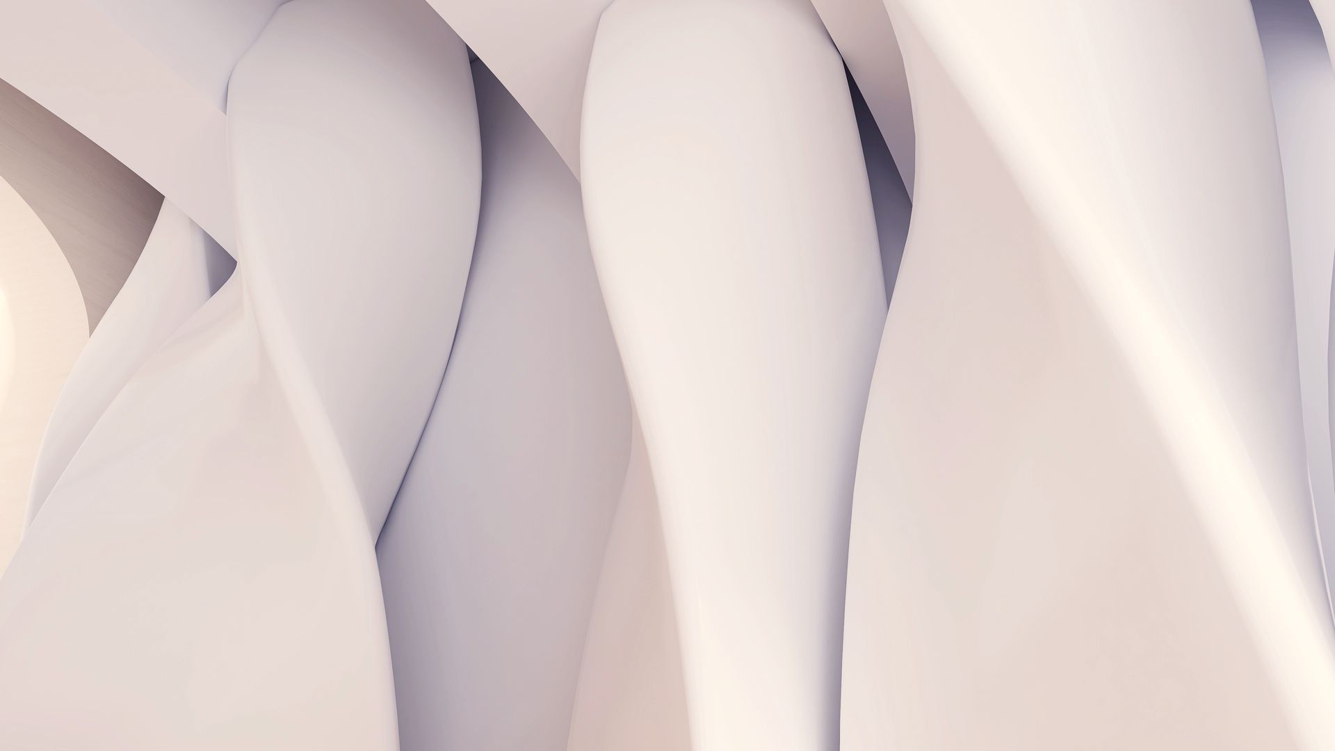 Immagine di strutture di ingegneria: dettaglio di pilastri curvi in architettura commerciale